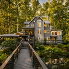 Luxury manor w/indoor/outdoor living & fire pit