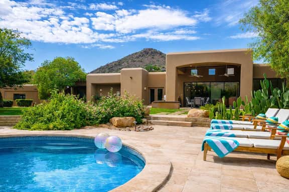 Luxury estate w/Camelback Mt view + heated pool